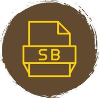 Sb File Format Icon vector