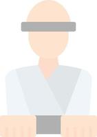 diseño de icono de vector de judo