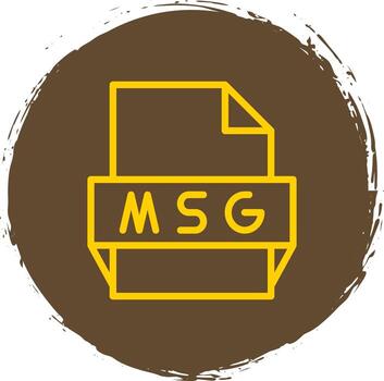 Msg File Format Icon vector