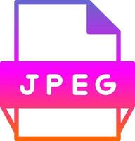 Jpeg File Format Icon vector