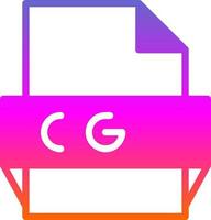 Cgr File Format Icon vector