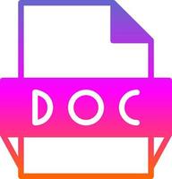Doc File Format Icon vector