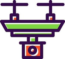 Camera Drone Vector Icon Design