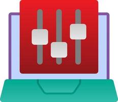 Audio Mixing Vector Icon Design