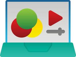 Film Color Correction Vector Icon Design