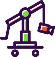 Camera Crane Vector Icon Design