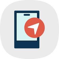 Navigation App Vector Icon Design