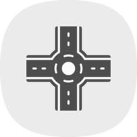 Roundabout Vector Icon Design