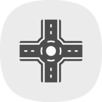 Roundabout Vector Icon Design