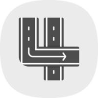 diseño de icono de vector de rampas de carretera