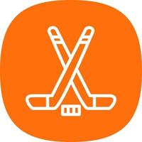 Ice Hockey Vector Icon Design