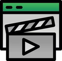 Video Player Vector Icon Design