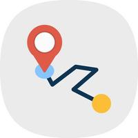 Point Destination Vector Icon Design