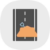 diseño de icono de vector de obras viales