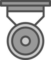 Silver Medal Vector Icon Design