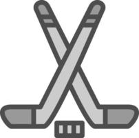 Ice Hockey Vector Icon Design