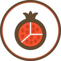 Pomegranate Vector Icon Design