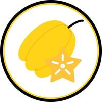 diseño de icono de vector de carambola