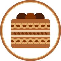 Tiramisu Vector Icon Design