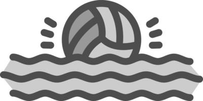 diseño de icono de vector de waterpolo