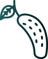 Cucumber Vector Icon Design