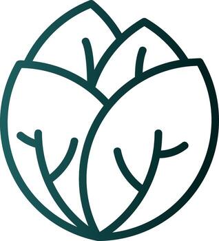 Cabbage Vector Icon Design