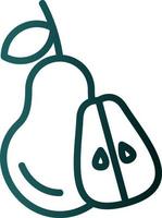 Pear Vector Icon Design