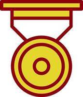 Silver Medal Vector Icon Design