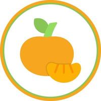 Tangerine Vector Icon Design