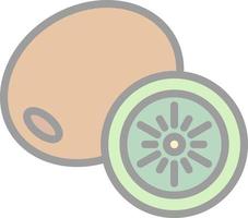 Kiwi Vector Icon Design