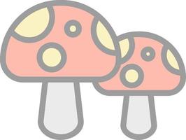 Mushroom Vector Icon Design