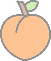 Peach Vector Icon Design