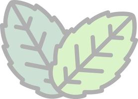 Herb Leaf Vector Icon Design