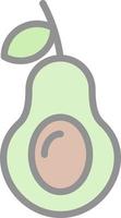 Avocado Vector Icon Design