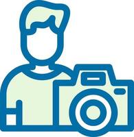 Cameraman Flat Icon vector