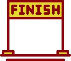 Finish Vector Icon Design