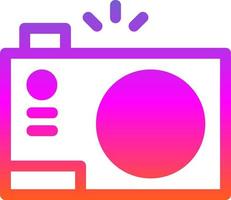 Compact Camera Flat Icon vector