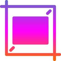 Crop Flat Icon vector