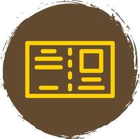 Postcard Flat Icon vector