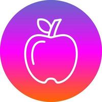 diseño de icono de vector de manzana