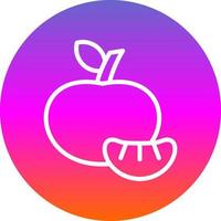 Tangerine Vector Icon Design