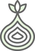Onion Vector Icon Design