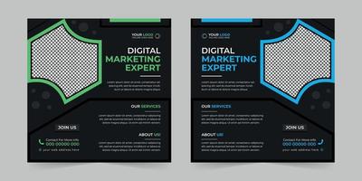 Modern Business social media post, Digital marketing agency Corporate banner promotion ads sales and discount banner vector template design.