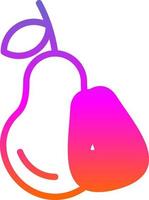 Pear Vector Icon Design