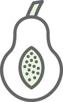 Papaya Vector Icon Design