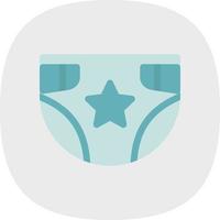 Diaper Vector Icon Design