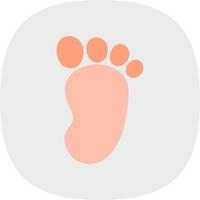 Footprint Vector Icon Design