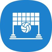 Beach Volleyball Vector Icon Design