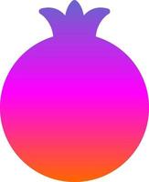 Pomegranate Vector Icon Design