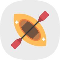 Canoe Vector Icon Design